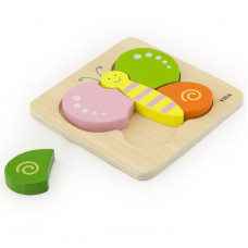 Viga Toys VIGA Baby pirmā koka puzle Butterfly