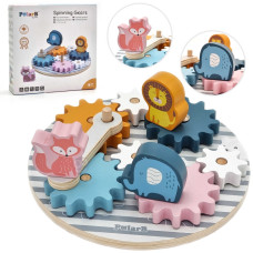 Viga Toys Viga PolarB Wooden Gears with Animals