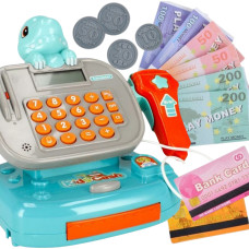 Woopie Shop Cash Register with Shelf DINO Blue