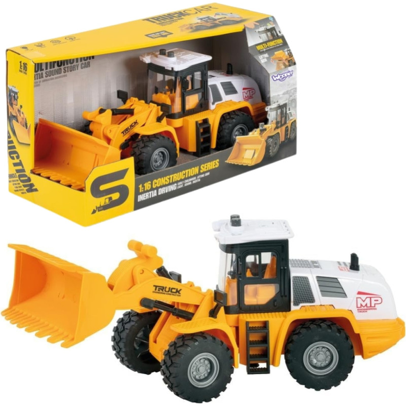 Woopie Koparka Ładowarka Budowlana 1:16 Efekty Świetlne i Dźwiękowe