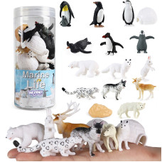 Woopie Set of Arctic Animals Figurines 16 pcs.