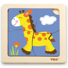 Viga Toys VIGA Handy Wooden Giraffe Puzzle