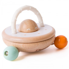 Classic World Wooden Rattle UFO Spaceship