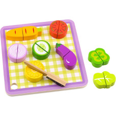 Tooky Toy Wooden Vegetables Cutting Board 20 pcs.