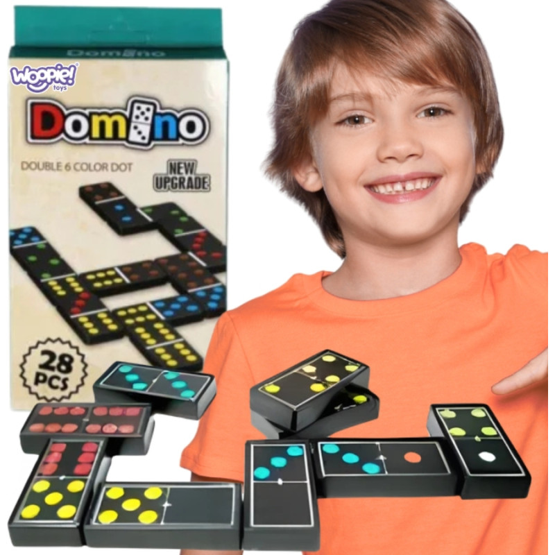 Woopie Domino Gra Logiczna Rodzinna 28 Klocków
