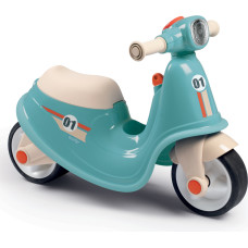 Smoby Blue Ride On Retro Scooter Quiet Scooter Wheels