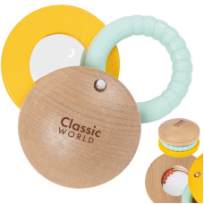 Classic World Koka maņu rotaļlieta zīdaiņiem, grabulis, atslēgu piekariņš, spogulis