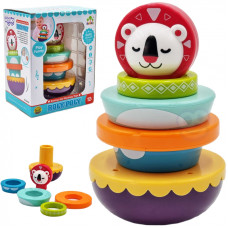 Woopie BABY Sensory Toy Pyramid Puzzle for Babies 6 pcs.