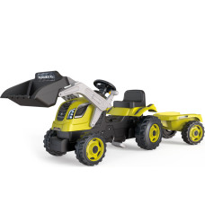 Smoby Farmer Max Pedal Tractor with Trailer and Shovel