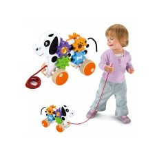 Viga Toys Koka suņu vilkšana Viga