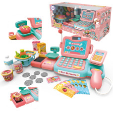 Woopie Shop Cash Register For Children Scanner Scale Microphone + 24 Accessories