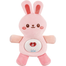Woopie BABY Interactive Plush Cuddly for Babies Light Sound Bunny Sleeper Pink