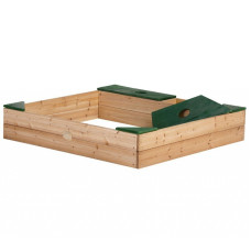 AXI Wooden Sandbox + Storage Box for Accessories + Tarpaulin