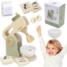 Viga Toys VIGA PolarB Wooden Kitchen Mixer Green + Accessories