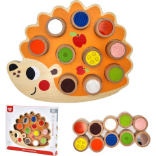 Tooky Toy Wooden Hedgehog Puzzle Learning Shapes Colors Numbers