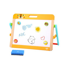 Tooky Toy Развивающая доска 2в1 Магнитный мел для детей Магниты Губка 6 шт.