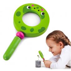 Viga Toys Viga Wooden Magnifying Glass for Children Frog
