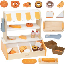 Viga Toys VIGA Drewniana Mini Piekarnia Sklepik Stragan z Wypiekami 16el.