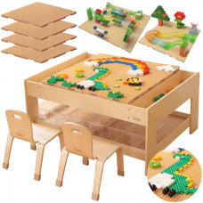 Masterkidz Wooden Educational Table + STEM WALL ACCESSORIES + 359 pcs.