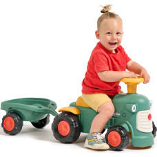 Falk Винтажный трактор Baby Maurice Green с прицепом от 1 года