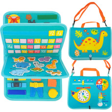 Woopie Montessori izglītojošo grāmatu soma - dinozauri