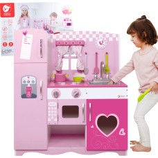 Classic World Wooden Pink Kitchen with Accessories