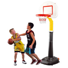 Woopie Lielais basketbola 15 soļu regulējums 280 cm īstai bumbai