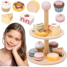 Viga Toys VIGA Drewniany Stojak na Ciasto z Akcesoriami