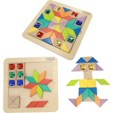 Masterkidz Puzles mozaīkas mācīšanās krāsas un formas Tangram Montessori