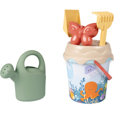 Smoby GREEN Bucket with Sand Accessories and Bioplastic Watering Can