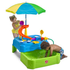 Step2 Water Table with Slide, Umbrella + Swimming Pool