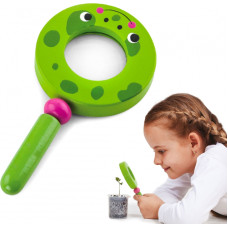 Viga Toys Viga koka lupas bērniem varde