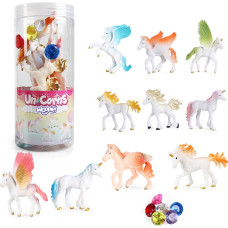 Woopie Set of Unicorn Figurines 16 pcs.