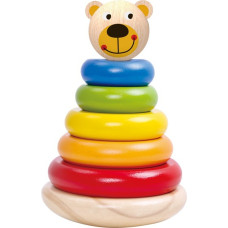 Tooky Toy Wooden Teddy Bear Pyramid Puzzle