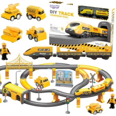 Woopie Kolejka Elektryczna Lokomotywa Ekipa Budowlana Zestaw 92el.