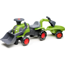 Falk Traktorek Jeździk Baby Claas z Koparką Łyżką i Przyczepą
