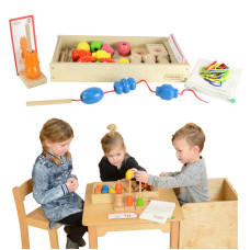 Masterkidz Liela koka vītnes Montessori kurpju aukla