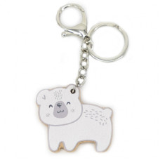 Viga Toys Viga PolarB Wooden Keychain White Teddy Bear Keychain