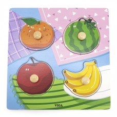 Viga Toys VIGA Wooden Puzzle with Fruit Pins