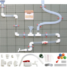 Masterkidz System Rur Do Tablicy STEM 84 Elementów Tor Wodny Kulkowy