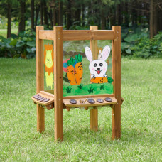 Masterkidz Četrpusējs caurspīdīgs, krāsojams akrila dēlis + krūzes