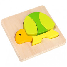 Tooky Toy Puzle Montessori Puzle Biezie Blocks Bruņurupucis 5 gab.