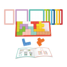 Tooky Toy Пазл Tetris Blocks 10 уровней сложности 22 шт.