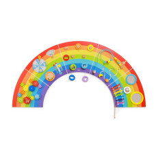 Viga Toys VIGA Wooden Sensory and Manipulation Board EDU Rainbow FSC Certificate