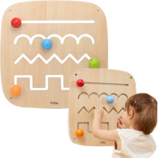 Viga Toys VIGA Drewniana Tablica Manipulacyjna Sensoryczna Labirynt