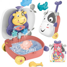 Woopie Sand Set 3in1 Cow Suitcase + Water Toy