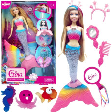 Woopie Lalka Syrenka Gina Magiczna Tęczowa z Akcesoriami