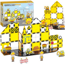 Woopie Magneyczne Klocki Konstrukcyjne 7,5 cm Plac Budowy STEAM 47 el.
