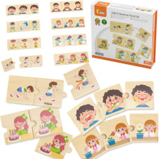 Viga Toys VIGA Koka finierzāģu puzles spēles bērniem
