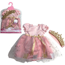 Woopie Одежда для куклы Комплект платье принцессы + корона 43-46 см